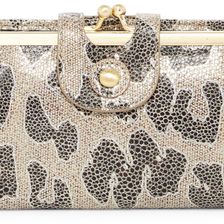 Hobo Alice Leather Wallet CHEETAH SHIMMER