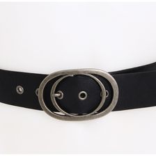 Fossil Vintage Oval Buckle Black