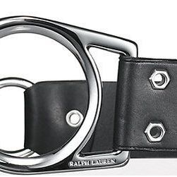 Ralph Lauren Leather Tri-Strap Belt Black