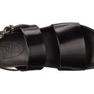 Incaltaminte Femei McQ Stoke Sandal BlackGold Brush Off Leather