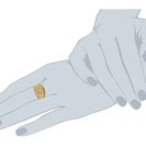 Bijuterii Femei Alexander McQueen Filigree Ring Crystal ShadeLight Topaz