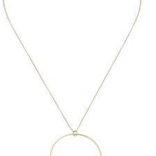 Ralph Lauren Modern Leaves 16in Pave Ring Pendant Necklace Gold/Crystal