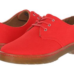 Incaltaminte Femei Dr Martens Gizelle 3-Eye Shoe Red Overdyed Twill Canvas