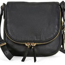 Vince Camuto Baily Leather Crossbody - Black N/A