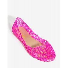 Incaltaminte Femei CheapChic All That Glitters Flat Neon Pink