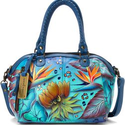 Anuschka Handbags Mini Convertible Tote Blue