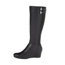 Incaltaminte Femei Rockport Total Motion Gore Tall Boot w Double Strap Black Leather