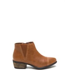 Incaltaminte Femei CheapChic Fave It Faux Leather Booties Chestnut