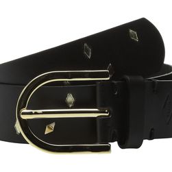 Fossil Scattered Diamonds Belt Black