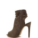 Incaltaminte Femei CheapChic Undeniable Style Faux Suede Booties Olive