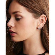 Bijuterii Femei Forever21 CC Skye Echo Bar Earrings Silverclear
