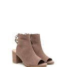 Incaltaminte Femei CheapChic Run Its Corset Lace-up Block Heels Lttaupe
