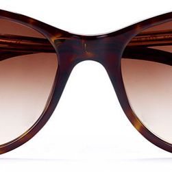 Ralph Lauren Art Deco Square Sunglasses Dark Havana