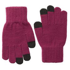 Accesorii Femei San Diego Hat Company KNG3150 Knit Gloves with Text Friendly Fingers Magenta