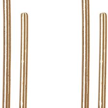 14th & Union Geo Rectangle Hoop Earrings GOLD