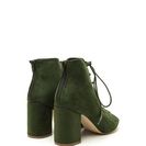 Incaltaminte Femei CheapChic Set To Launch Faux Suede Lace-up Booties Huntergreen