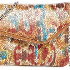 Hobo Daria Leather Crossbody Clutch IKAT