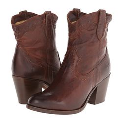 Incaltaminte Femei Frye Tabitha Pull On Short Dark Brown Washed Antique Pull Up