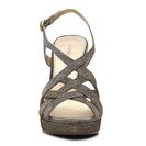 Incaltaminte Femei Audrey Brooke Dorian Glitter Sandal GoldSilver