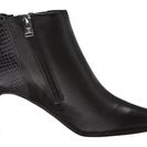 Incaltaminte Femei Rockport Total Motion 75mm Pointy Toe Layer Bootie Black Burn CalfSnake Emboss