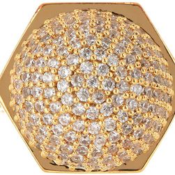 Rachel Zoe Sophia Pave Sphere Ring - Size 7 GOLD