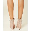 Incaltaminte Femei Forever21 Strappy Lace-Up Wedges Nude