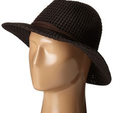 San Diego Hat Company KNH8009 Knit Fedora with Twisted Faux Suede Band Brown