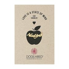 Dogeared Love Is A State Of Mind Ear Crawler Gold Dipped