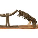 Incaltaminte Femei Chinese Laundry Tommy Fringe Sandal Olive Kid Suede