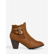 Incaltaminte Femei CheapChic Tail-3 Sweet Revenge Bootie Cognac