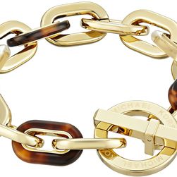 Michael Kors Color Block Toggle Bracelet Gold/Tortoise/Lucite