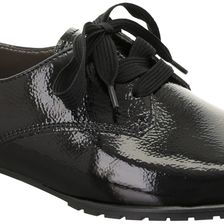 ara Katherine Black Crinkle Patent