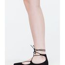 Incaltaminte Femei CheapChic Perfect Pick Pointy Lace-up Flats Black
