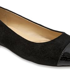 Trotters Chic Black Suede/Patent Leather