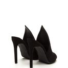 Incaltaminte Femei CheapChic To The Point Faux Suede Mule Heels Black