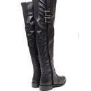 Incaltaminte Femei CheapChic Add The Trimmings Faux Leather Boots Black