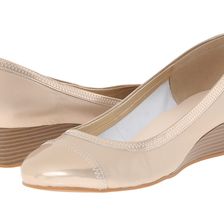 Cole Haan Elsie Cap Toe Wedge II Soft Gold Metallic