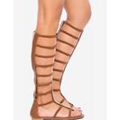 Incaltaminte Femei CheapChic Candice-50m Cross The Line Gladiator Sandal Cognac