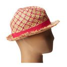 Accesorii Femei BCBGMAXAZRIA Checked Fedora Hat Fuchsia