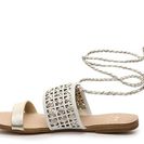 Incaltaminte Femei Marc Fisher Kela Flat Sandal WhiteGold