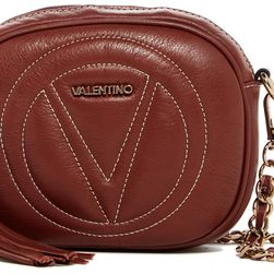 Valentino By Mario Valentino Nina Leather Sauvage Crossbody BREAD