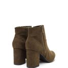 Incaltaminte Femei CheapChic You\'re Blocked Faux Suede Booties Olive