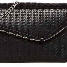 Hobo Daria Crossbody Clutch EMBOSSED BLACK