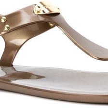 Michael Kors MK Plate Jelly Sandal Bronze