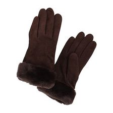 Accesorii Femei UGG Classic Suede Shorty Glove Brown