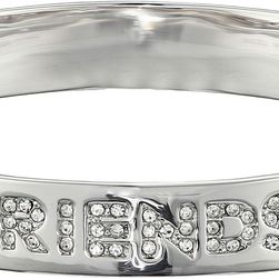 Kate Spade New York Best Friends Ever Idiom Bangle Clear/Silver