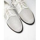 Incaltaminte Femei Forever21 Perforated Faux Leather Oxfords White