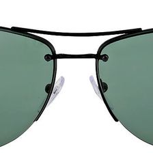 Prada Parada Aviator Grey Green Sunglasses 0PS 56MS-7AX3O1-65 N/A