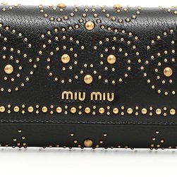Miu Miu Madras Wallet NERO