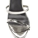 Incaltaminte Femei CheapChic Quick Six Metallic Caged Heels Silver